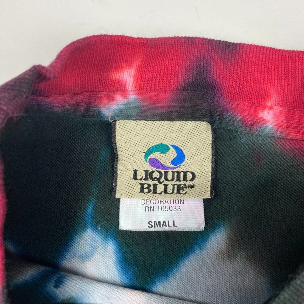 Vintage NWOT Y2K The Rolling Stones Liquid Blue Tie Dye T Shirt Mens Small - Picture 3 of 9
